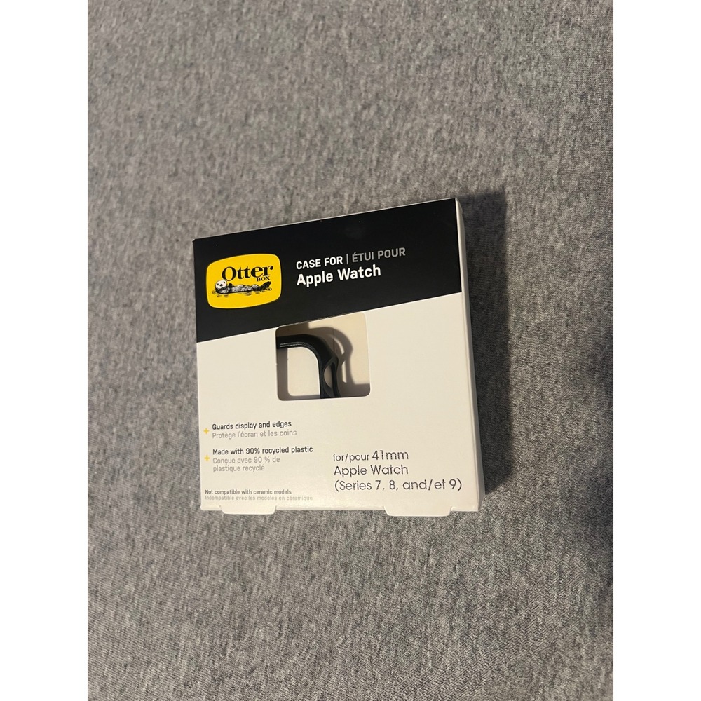 OtterBox Apple Watch Case 41mm Series 7 8 9 Black Protective Bumper Guard NEW